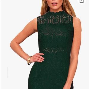 Green cocktail dress